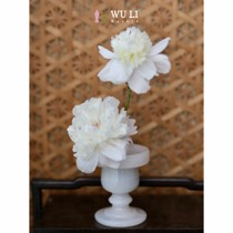 White Onyx Pedestal Vase